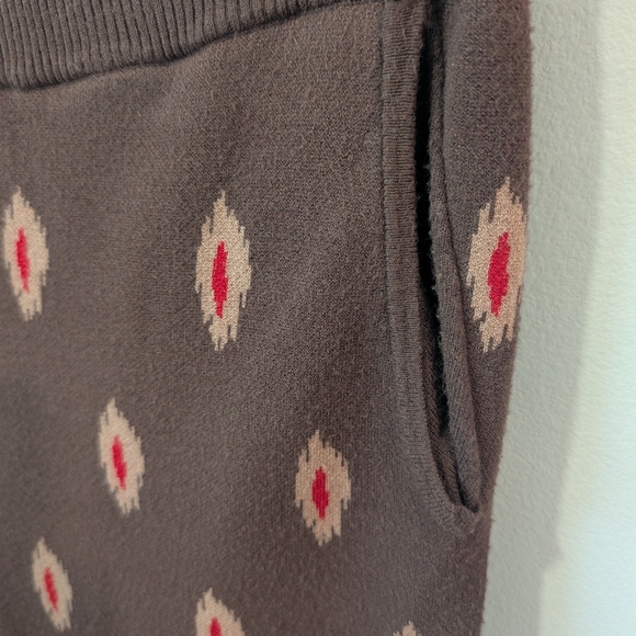 Undra Celeste Tribal Dot Knit Trousers Sz. Lg - Picture 3 of 10